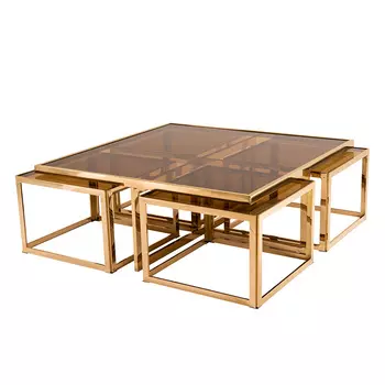 Журнальный столик (to4rooms) серый 120x45x120 см.