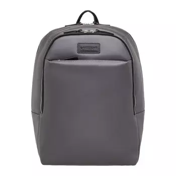 Кожаный мужской рюкзак для ноутбука Faber Grey/Black