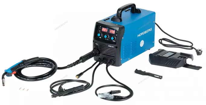 Аппарат сварочный инверторный MIG+MMA, 220 В NORDBERG WMI161