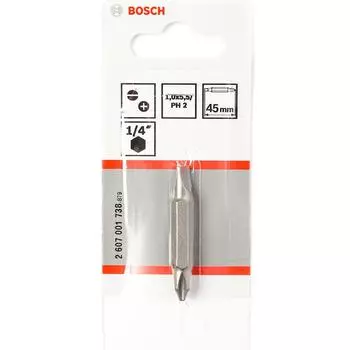 Бита Bosch S1.0х5.5-PH2x45мм двусторонняя (738)