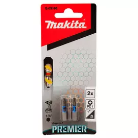 Бита Makita Impact Premier PZ1x25мм 2шт (E-03165)