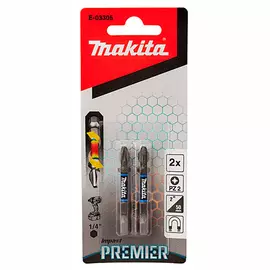 Бита Makita Impact Premier PZ2x50мм 2шт (E-03305)