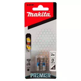 Бита Makita Impact Premier PZ3x25мм 2шт (E-03187)