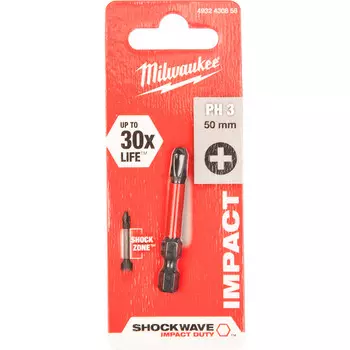 Бита Milwaukee SHOCKWAVE PH3x50мм (858)