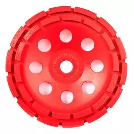 Чашка алмазная шлифовальная RedVerg 180мм 2-х рядная (900451)