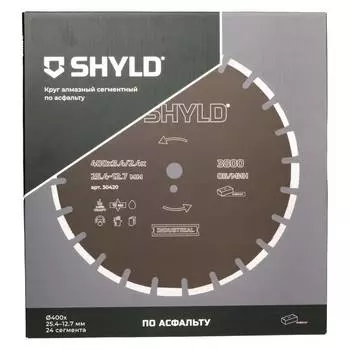 Диск алмазный по асфальту и свежему бетону SHYLD 400х25.4мм (30420)
