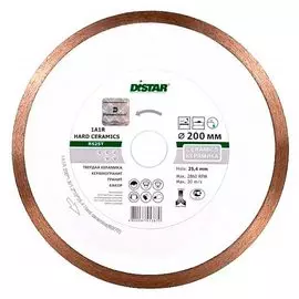 Диск алмазный по керамике Distar Hard ceramics 1A1R 200х25.4мм (8015)