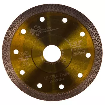 Диск алмазный по керамограниту Trio-Diamond Ultra Thin X-Turbo 125x22.2мм (UTX520)