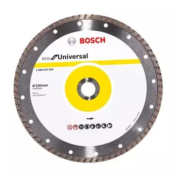 Диск алмазный универсальный Bosch 230х22.2мм Turbo ECO (048)