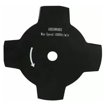 Диск для триммера Greenworks 254х25.4мм 4 лопасти (2905907)