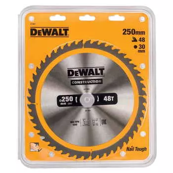 Диск пильный по дереву DeWalt CONSTRUCTION DT1957 250х30мм 48T