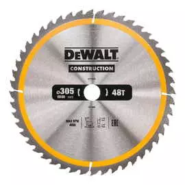 Диск пильный по дереву DeWalt CONSTRUCTION DT1959 305х30мм 48T
