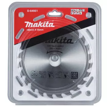 Диск пильный по дереву Makita 190x30мм 24T (D-64951)
