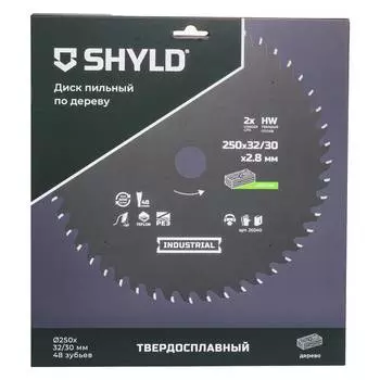 Диск пильный по дереву SHYLD 250х32/30мм 48Т (20240)