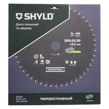 Диск пильный по дереву SHYLD 300х32/30мм 48Т (20300)
