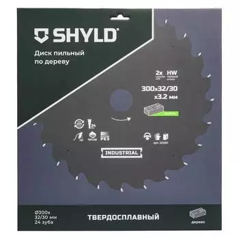 Диск пильный по дереву SHYLD 300х32/30мм 24Т (20290)
