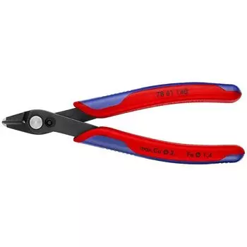 Electronic Super Knips XL Бокорезы прецизионные, чернёные, для кабельных стяжек, 140 мм, 2-комп ручк