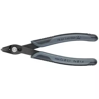 Electronic Super Knips XL Бокорезы прецизионные ESD, для кабельных стяжек, чернёные, 140 мм, 2-комп