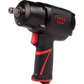 Гайковерт пневматический ударный MIGHTY SEVEN 1/2", 1627 Нм, в комплекте налобный фонарь
