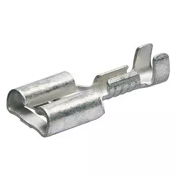Гильзы флажковые, неизолированные, 2.8 x 0.8 мм, 0.5-1.0 мм, 100 шт