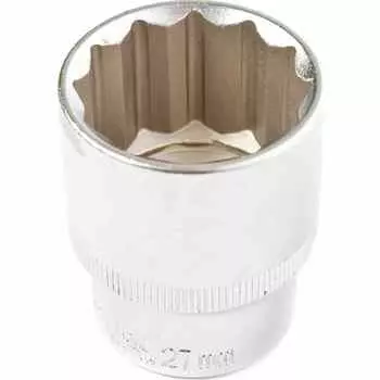 Головка торцевая Квалитет 12-гранная 1/2" 27мм (ГТ12-27-12)