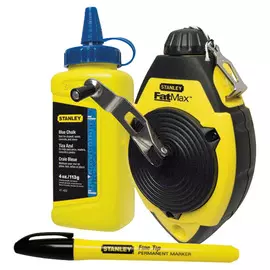 Комплект Stanley шнур разметочный 30м + меловой порошок 115гр 0-47-681
