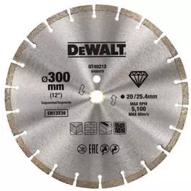 Круг алмазный универсальный DeWalt DT40212 300x25.4/20мм