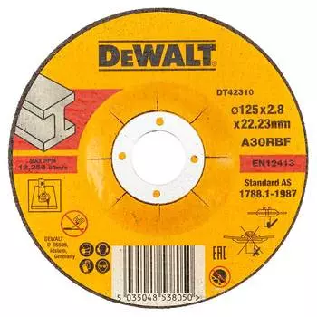 Круг отрезной по металлу DeWalt INDUSTRIAL DT42310Z 125х2.8х22.2мм