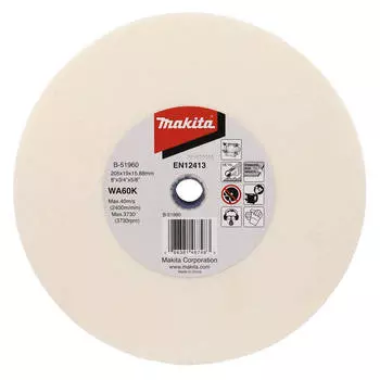 Круг шлфовальный Makita для электрических точил 205x19x15,88мм P60 (B-51960)
