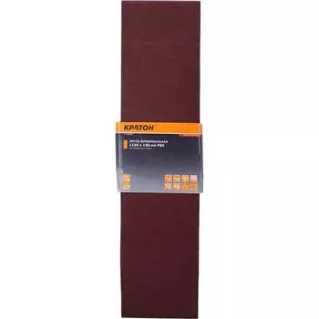 Лента шлифовальная Кратон 1220x150 мм P80 набор 3шт