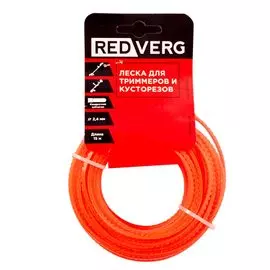 Леска для триммера RedVerg 2.4мм квадратная зубчатая 15м (990491)