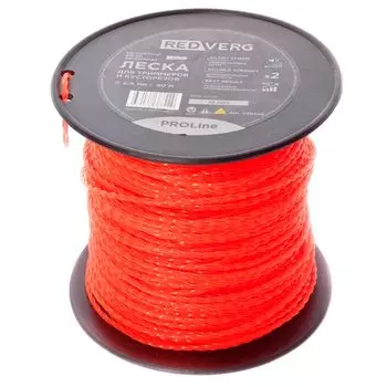 Леска для триммера REDVERG ProLine 2.4мм витая 90м (990209)