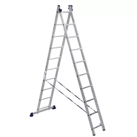 Лестница Алюмет 2*10 алюминиевая