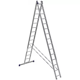 Лестница Алюмет 2*15 алюминиевая