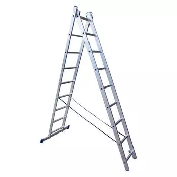Лестница алюминиевая STAIRS двухсекционная 2x9 ступеней (AL209)