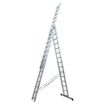 Лестница алюминиевая STAIRS ПРОФИ трехсекционная 15 ступеней (ALP315)