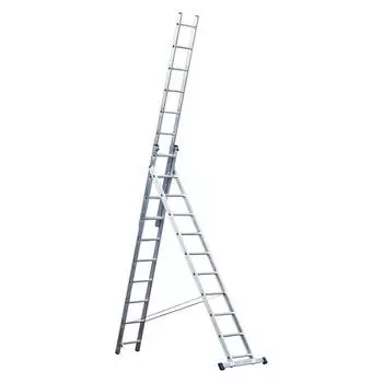 Лестница алюминиевая STAIRS трехсекционная 3x10 ступеней (AL310)