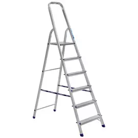 Лестница стремянка алюминиевая матовая 6 ступ, (Ам706)