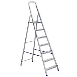 Лестница стремянка алюминиевая матовая 7 ступ, (Ам707)