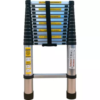 Лестница телескопическая Алюмет односекционная 14 ступеней (TLS 4.1)