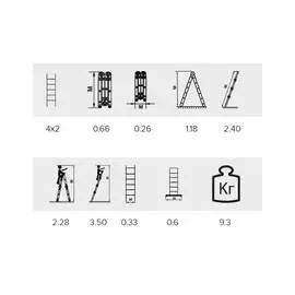 Лестница-трансформер Алюмет TL4022