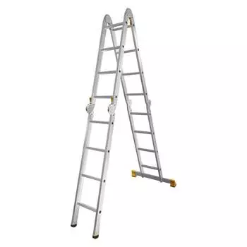 Лестница-трансформер алюминиевая Алюмет 4x4 ступеней (T4144L)