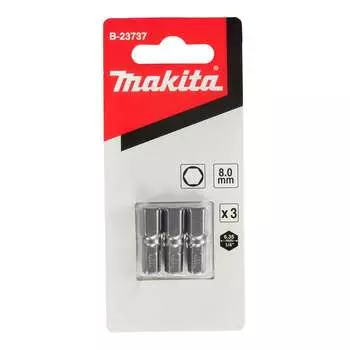 Набор бит Makita HEX8х25мм 3шт (B-23737)