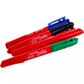 Набор маркеров Milwaukee INKZALL цветные 4шт 48223106