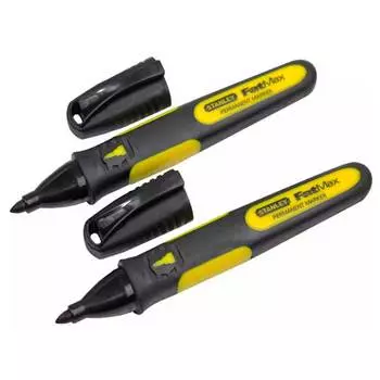 Набор маркеров STANLEY FatMax черные 2шт 0-47-314