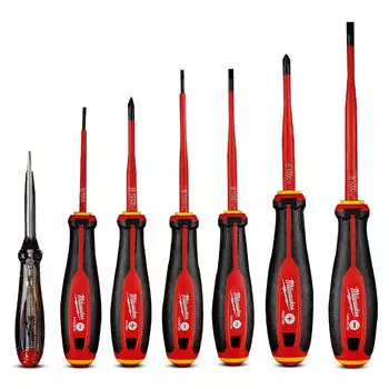 Набор отверток Milwaukee VDE SL/PH + тестер напряжения 7шт (739)