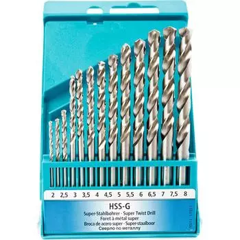 Набор сверл по металлу Heller HSS Super-Pro 2-8мм 13шт (177337)