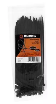 Нейлоновый хомут ХН 3,6х200 Ч