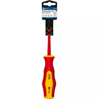 Отвертка диэлектрическая Кобальт Ultra Grip PH1х80мм 646-492