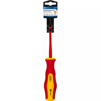 Отвертка диэлектрическая Кобальт Ultra Grip SL2.5х75мм 646-430